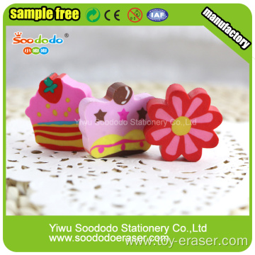 Colorful flat eraser ,school gift stationery